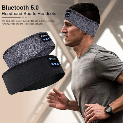 RDT Bluetooth Earphones Sports Sleeping Headband Elastic Wireless