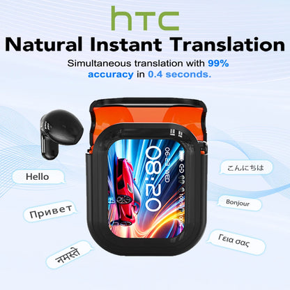 RDT Translator HTC NE20 New Bluetooth 6.0 Wireless Headphones Translation Earphones IPX4 Waterproof Rating Long Battery Life