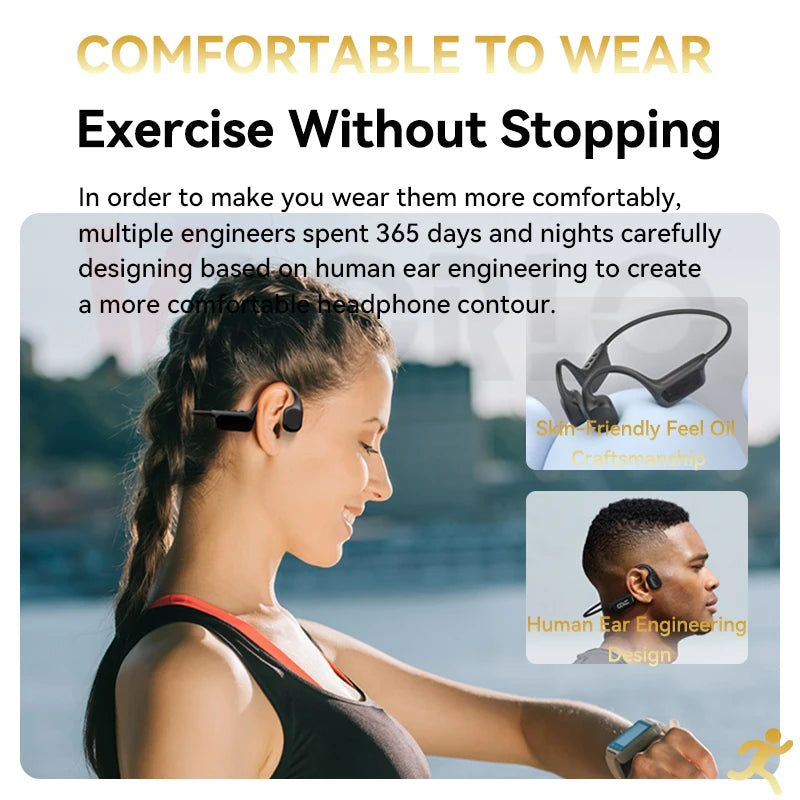 RDT Waterproof Headset for Swimming/sport Bluetooth 5.4 Wireless