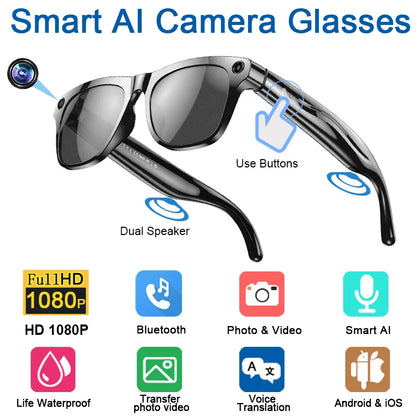 RDT 4K HD AI Control Smart Glasses 2025