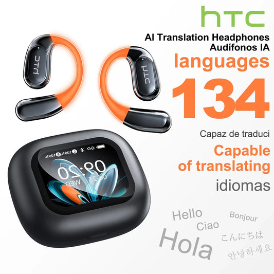 RDT Wireless Headphones AI Translator Earbuds Sports Bluetooth