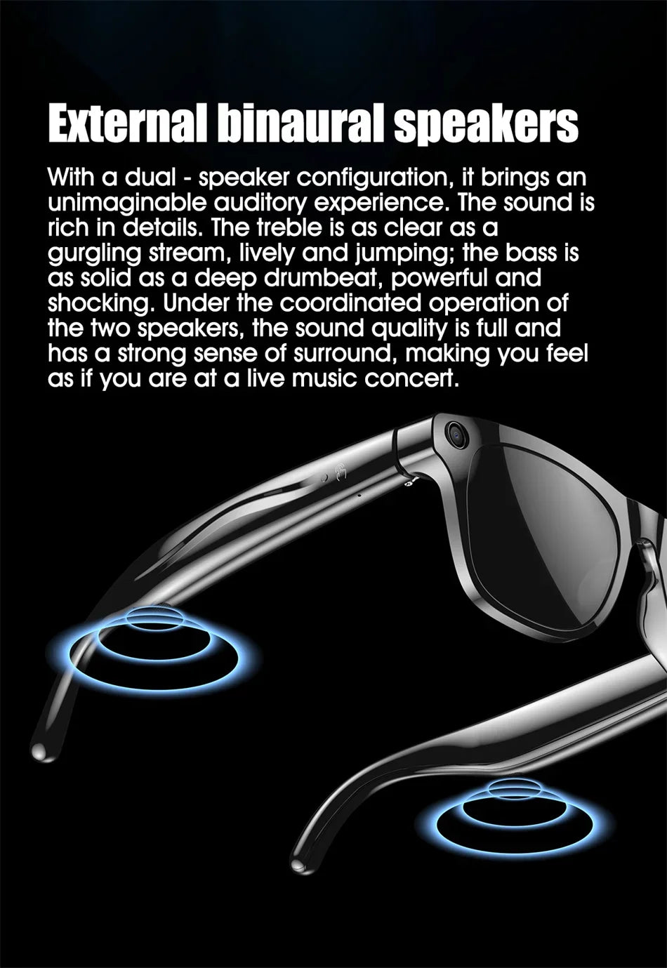 RDT 4K HD AI Control Smart Glasses 2025