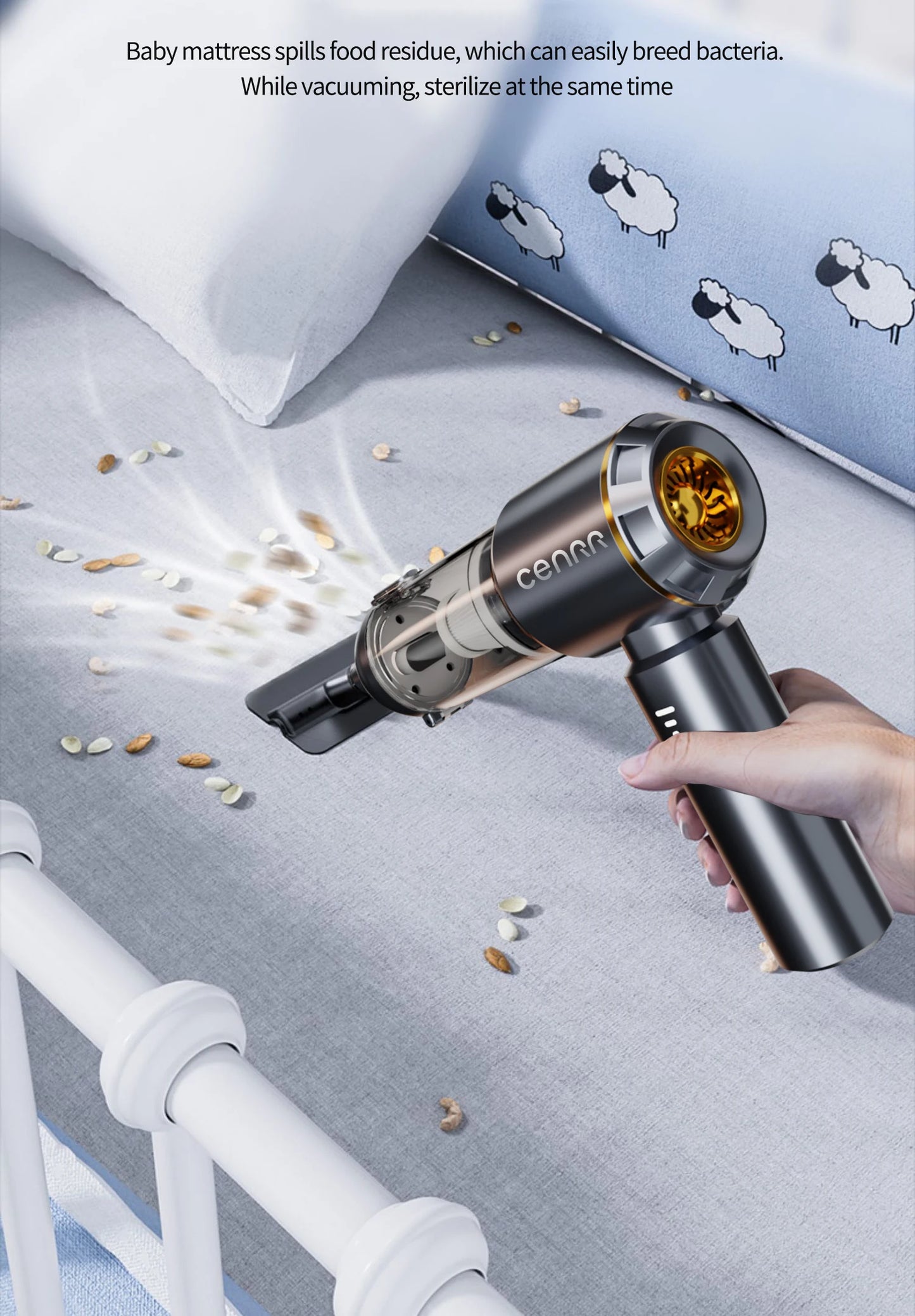 RDT Mini Car Powerful Wireless Vacuum Cleaner