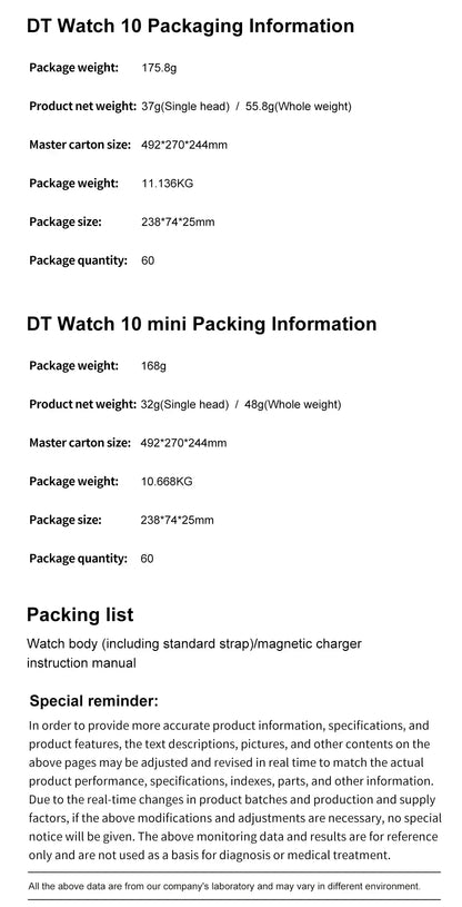 RDT 2025 DT Watch 10 Smart Watch Men 2.01inch AMOLED 16GB Memory Music 3D Surround BT Call Waterproof