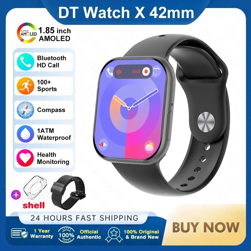 RDT 2025 New Original DT Watch10 Mini 4GB Memory  HD Music 3D Surround Bluetooth Call Waterproof Smart Watch