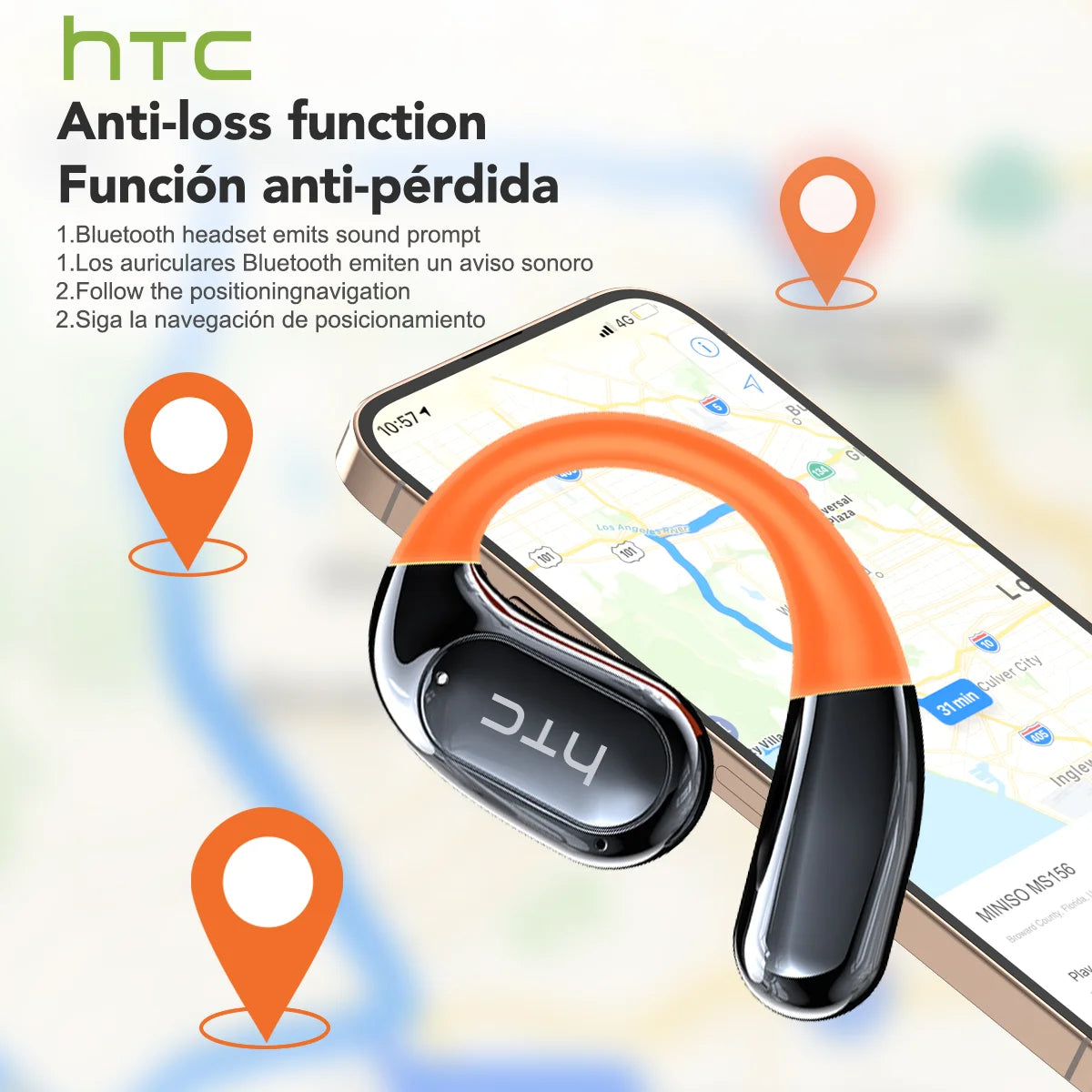 RDT Wireless Headphones AI Translator Earbuds Sports Bluetooth