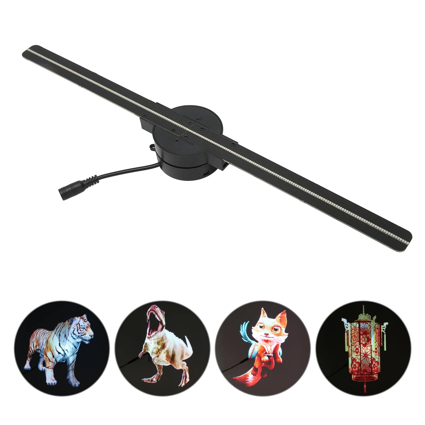 RDT 3D Hologram Fan 16.5in 2000x224 WiFi 3D Projector with LED Light