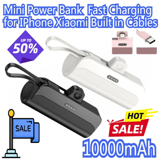 RDT 10000mAh Mini Portable Charger  for IPhone