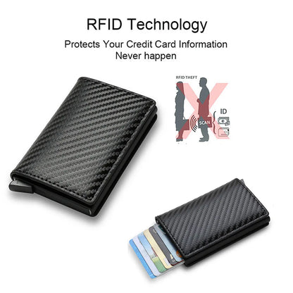 RDT Anti Thief Credit Card Holder Smart Minimalist Wallet