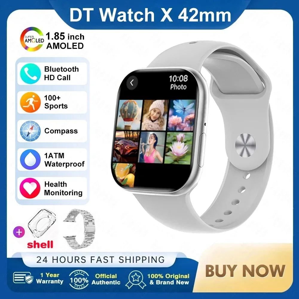RDT 2025 New Original DT Watch10 Mini 4GB Memory  HD Music 3D Surround Bluetooth Call Waterproof Smart Watch