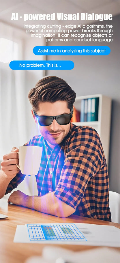 RDT 4K HD AI Control Smart Glasses 2025