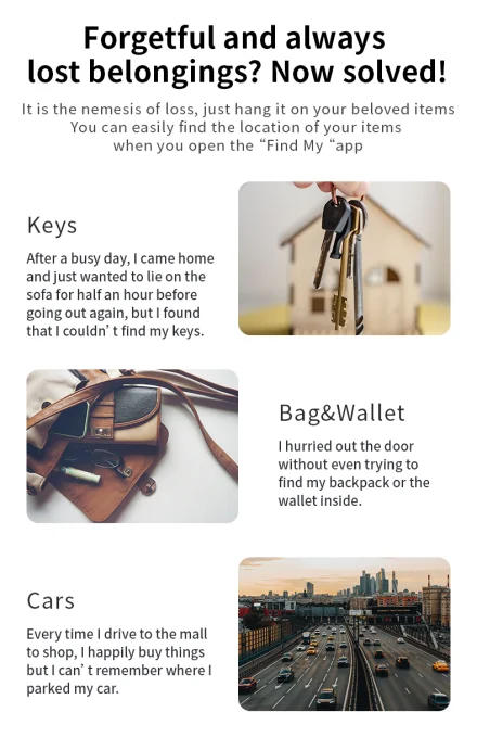 RDT Security Bluetooth GPS Tag Based on iphone Find My app Anti-lose Tracker Sound