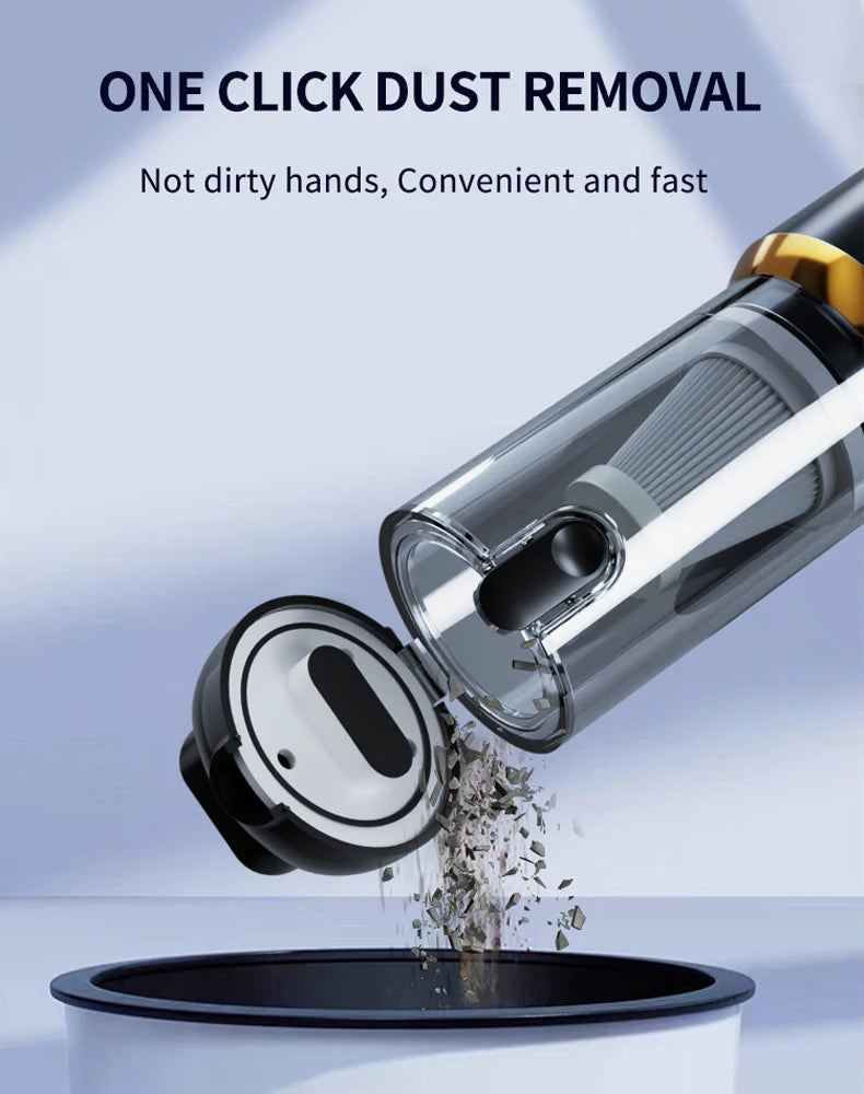 RDT Mini Car Powerful Wireless Vacuum Cleaner